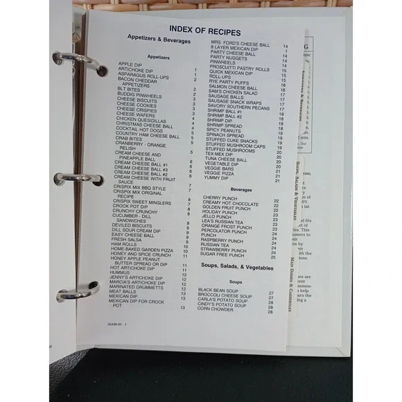 Walnut Grove‎ Cookbook Hurdle Mills, NC 2000 Binder United Methodist Church - Picture 8 of 16